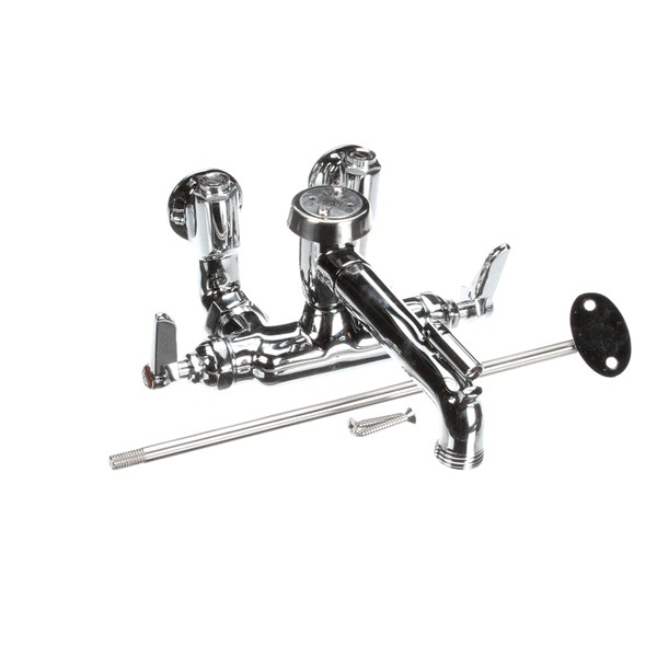 (image for) T&S Brass B-0667-POL SERVICE SINK FAUCET, WALL MOUNT, ADJUSTA